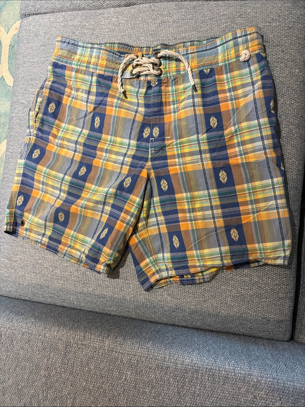 Vintage Polo Ralph Lauren Aztec Swim shorts! medium